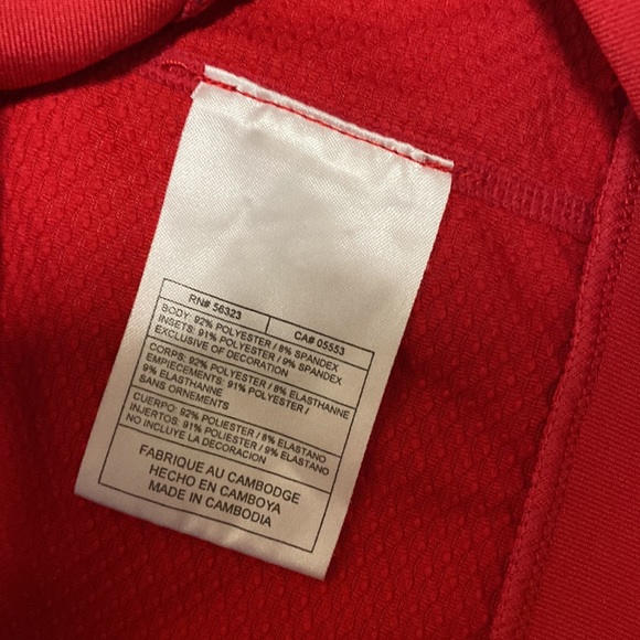 Nike athletic fit dry sleeveless top size small red 3M reflective hits - Picture 12 of 16